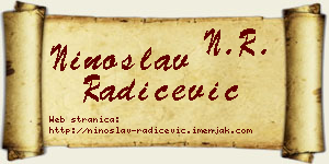 Ninoslav Radičević vizit kartica